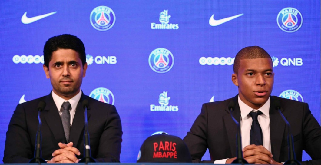 Presentación de Mbappé con el PSG