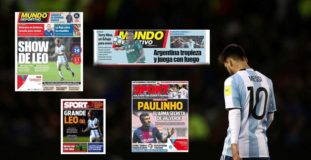 Montaje Messi y portadas