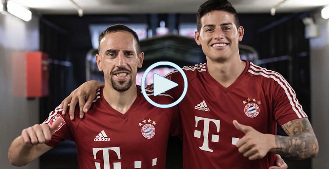 Franck Ribery, James Rodríguez, video