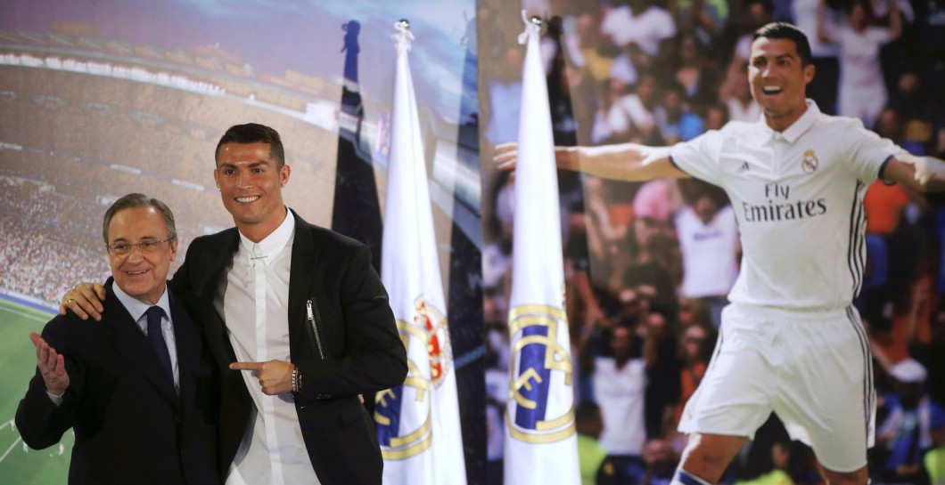 Cristiano Ronaldo y Florentino Pérez 