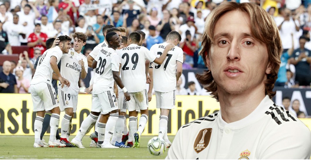 Luka Modric y gol  del Real Madrid