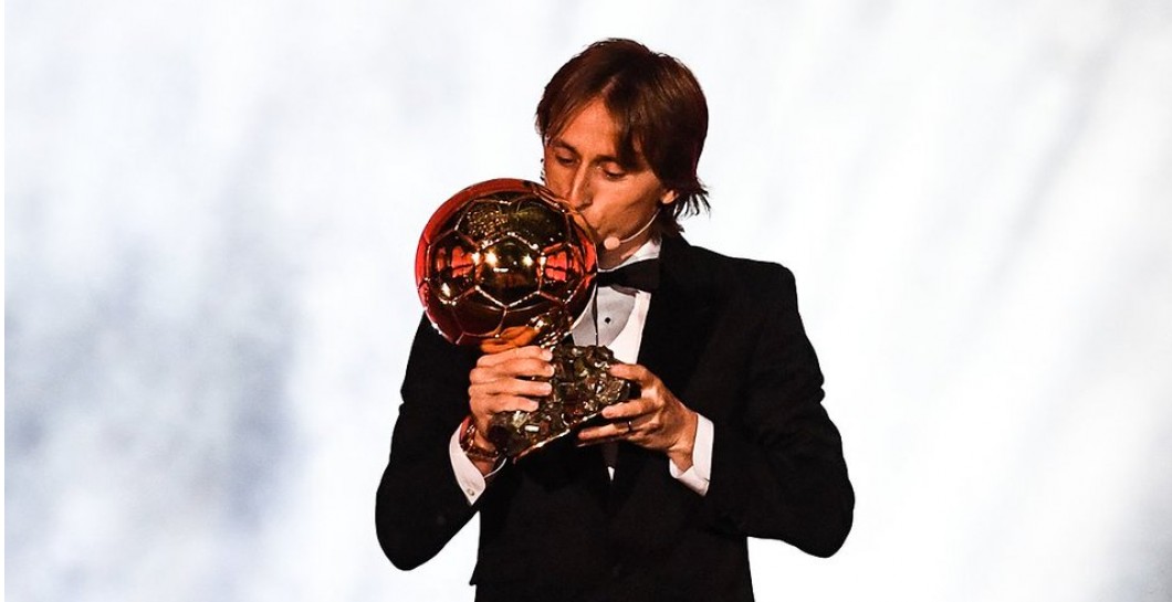 Luka Modric con el Balón de Oro