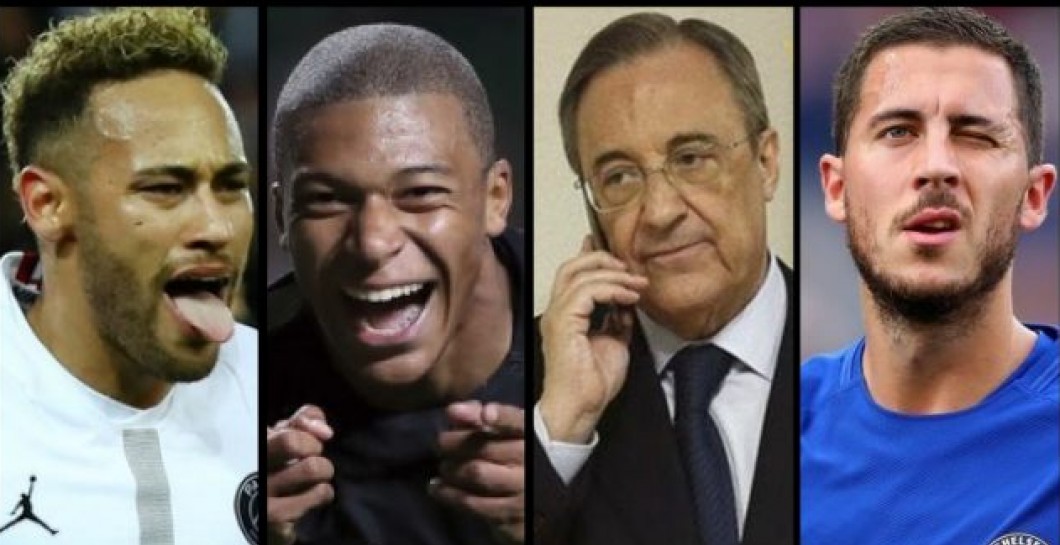 Neymar, Mbappé, Florentino, Hazard