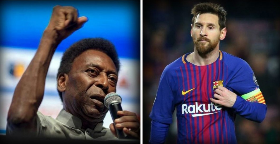 Pelé y Messi 