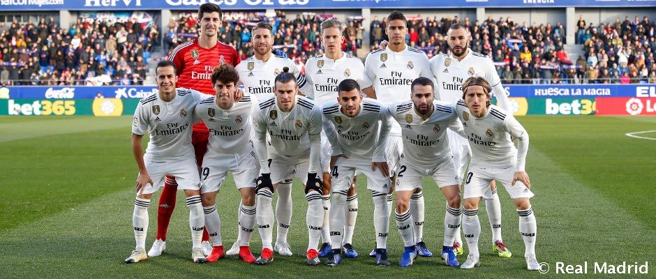 'El 11' del Real Madrid en Huesca