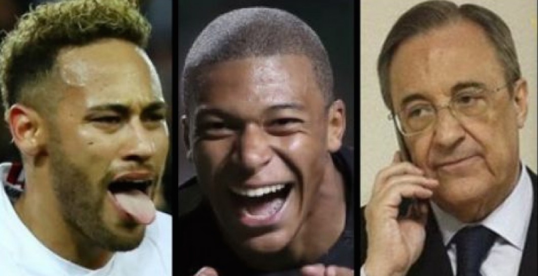 Neymar, Mbappé y Florentino