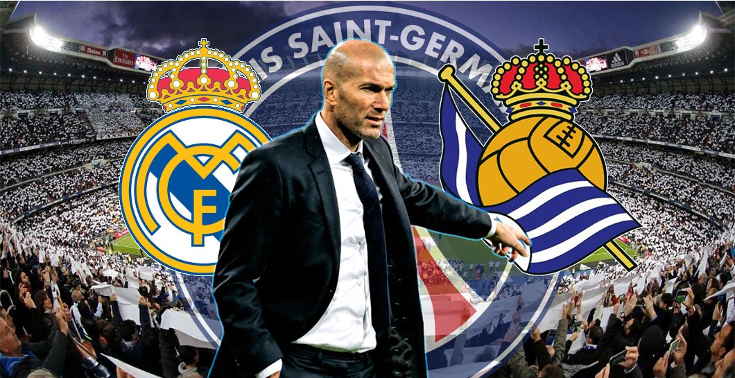 Zinedine Zidane, Montaje, Real Sociedad, PSG