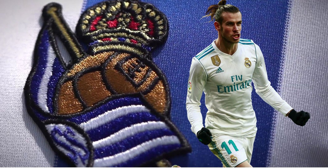 Bale y escudo Real Sociedad