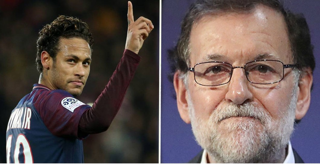 Neymar y Rajoy