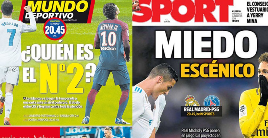 La prensa culé ataca este miércoles al Real Madrid en sus portadas
