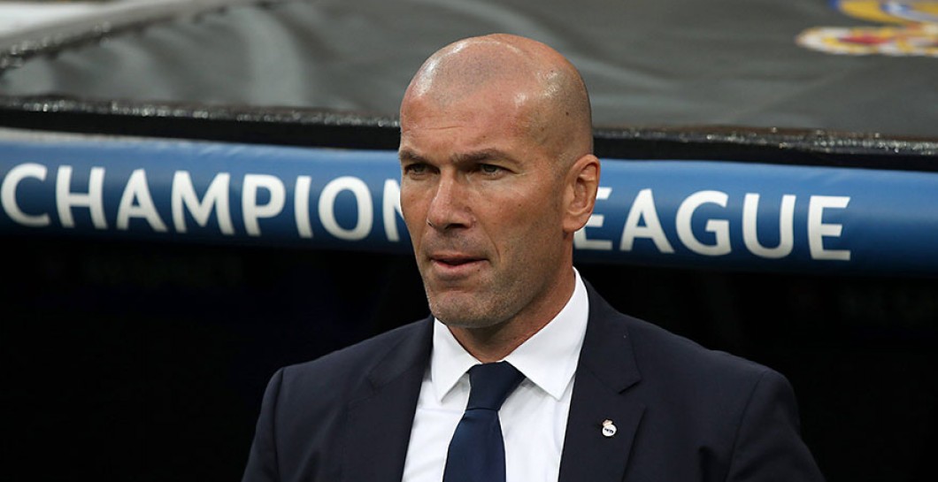 Zidane durante un partido de Champions League 