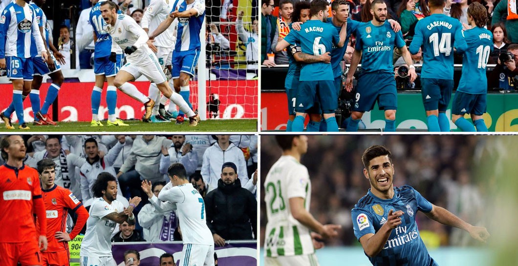 Últimas goleadas del Real Madrid