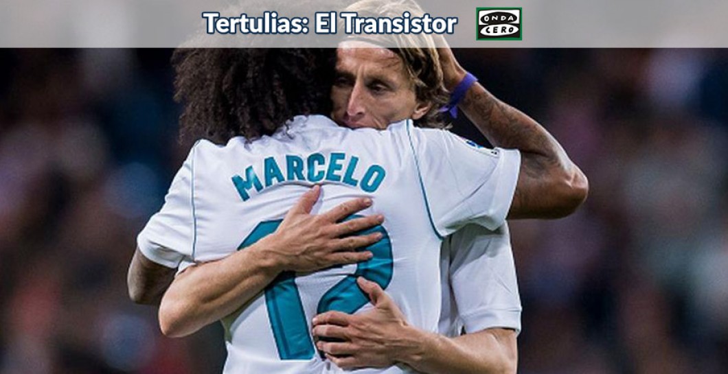 Tertulias - Abrazo entre Marcelo y Luka Modric