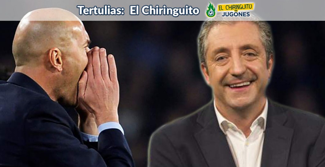Zinedine Zidane y Josep Pedrerol