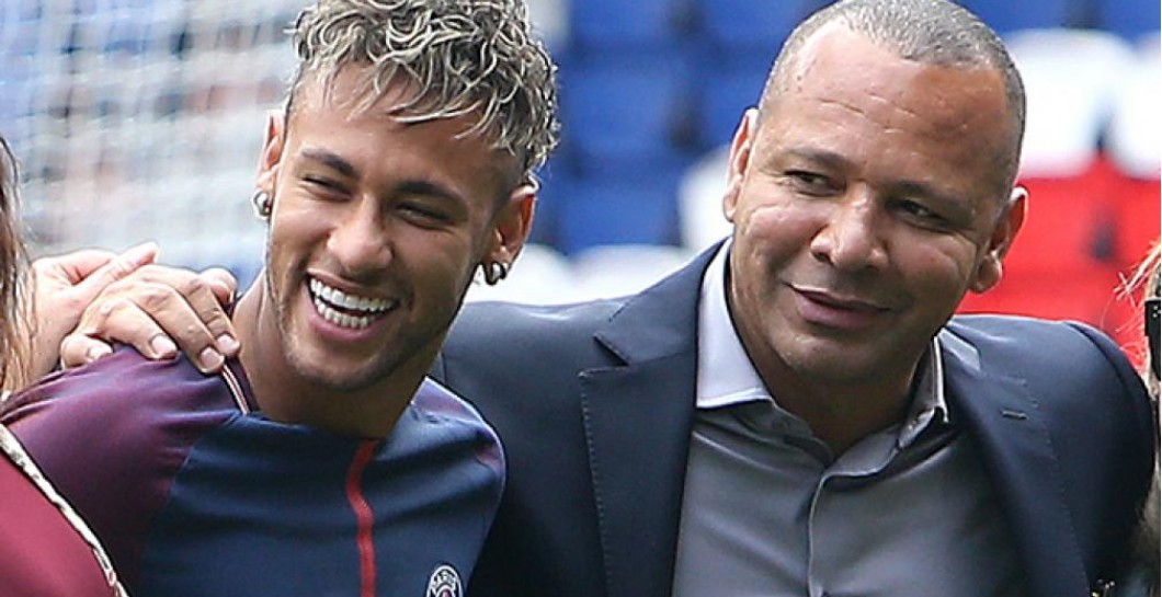 El padre de Neymar junto a su hijo