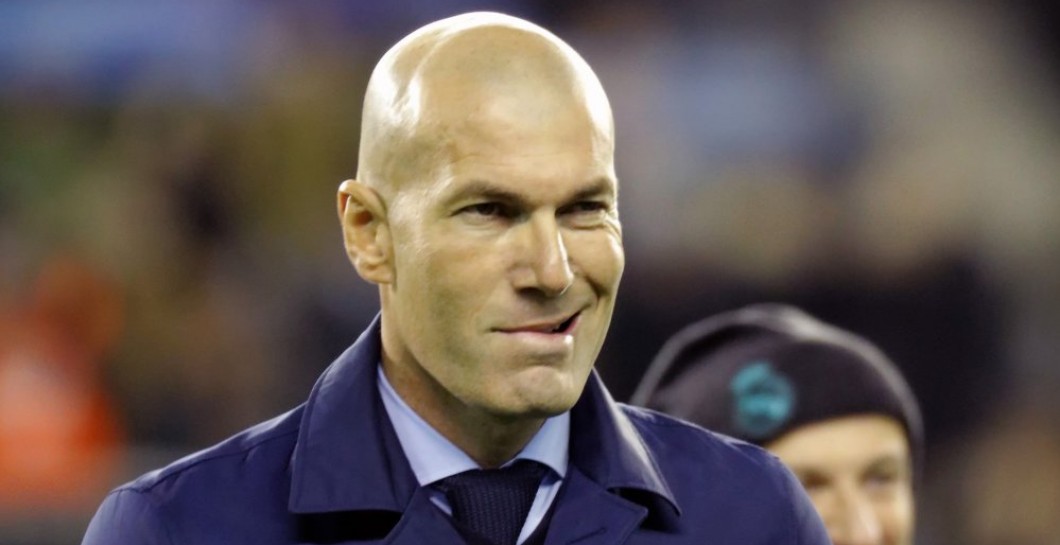 Zidane durante el partido de Vigo