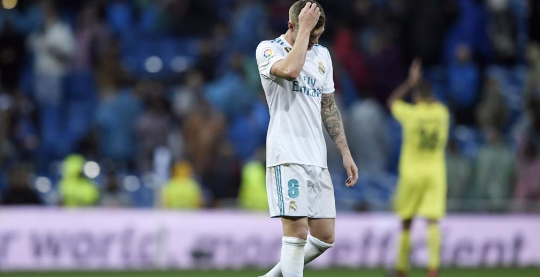Kroos se lamenta tras la derrota ante el Villarreal