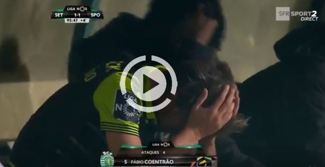 El enorme enfado de Coentrao tras el empate de su equipo