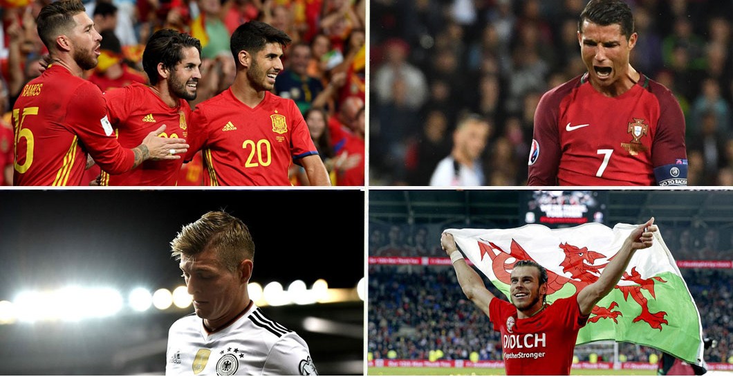 Madridistas en selecciones de Europa