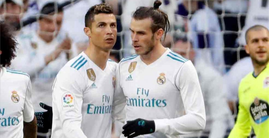 Bale y Cristiano Ronaldo en el partido ante el Deportivo de la Coruña