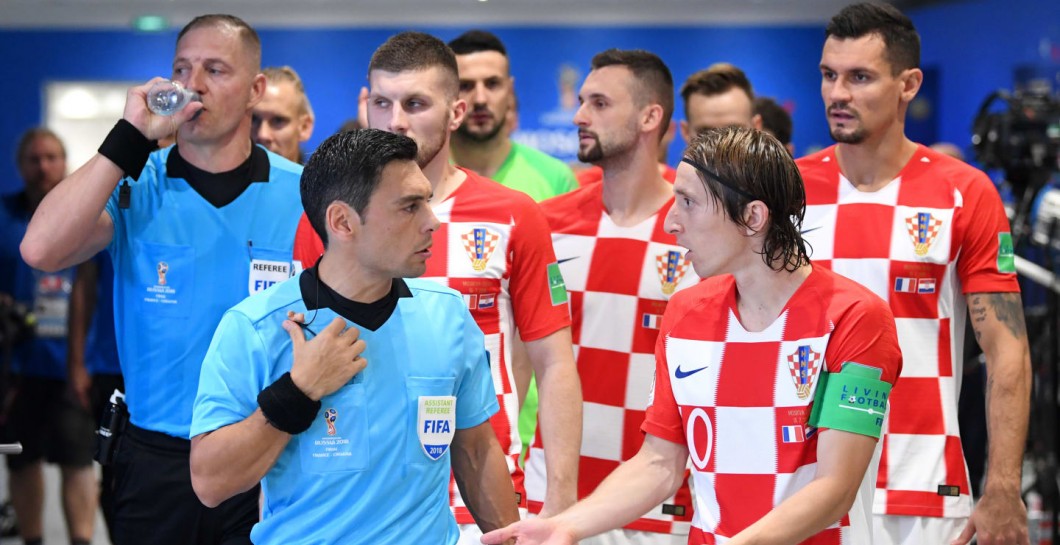 Modric, árbitro, final, Rusia 2018