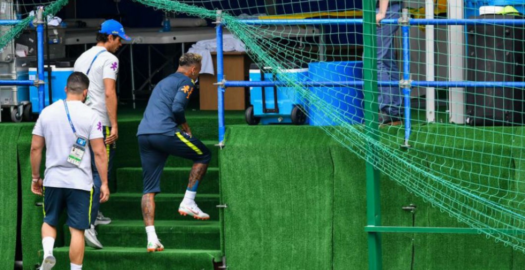 Neymar, lesión, entrenamiento, Brasil