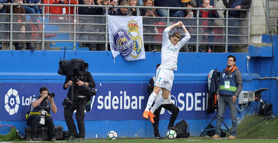 Cristiano Ronaldo celebrando un gol al Eibar