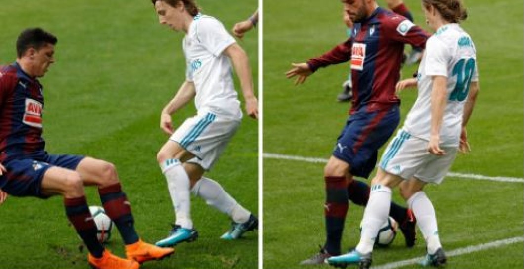 Luka Modric caños vs Eibar