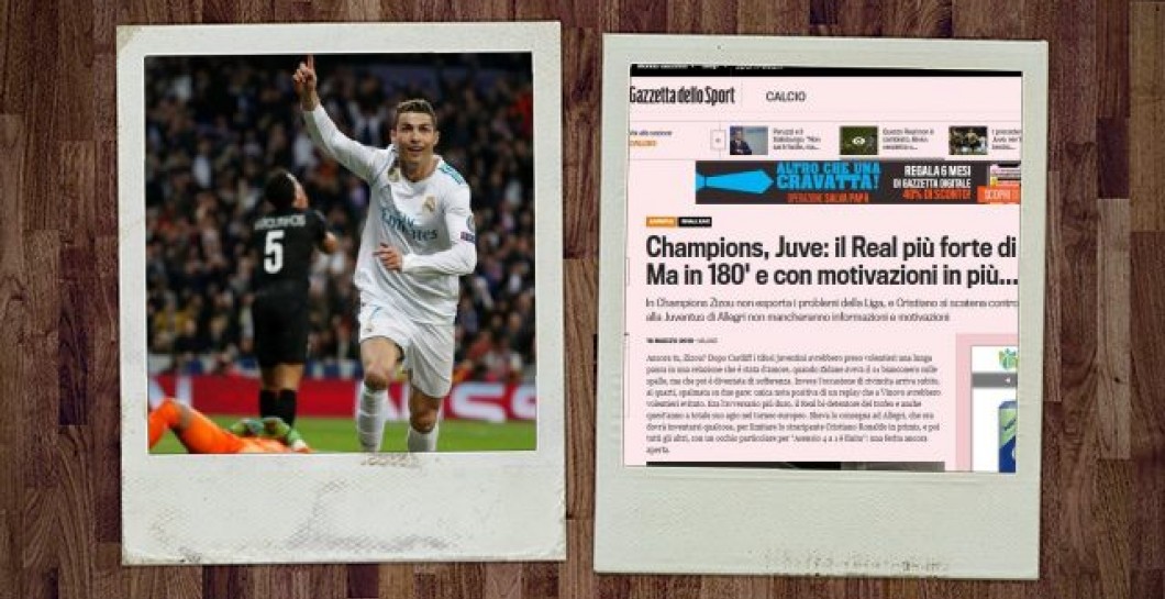 Prensa italiana R.Madrid-Juventus