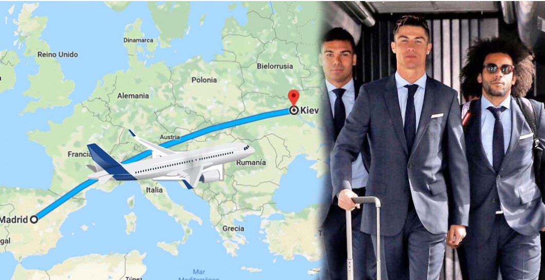 Viaje del Real Madrid hasta Kiev