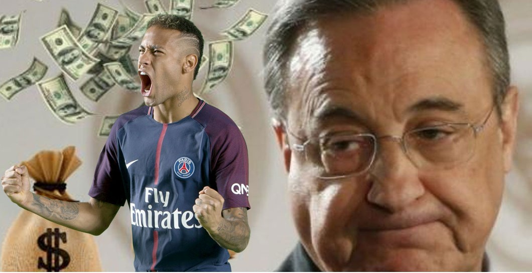 Neymar con Florentino y dinero 
