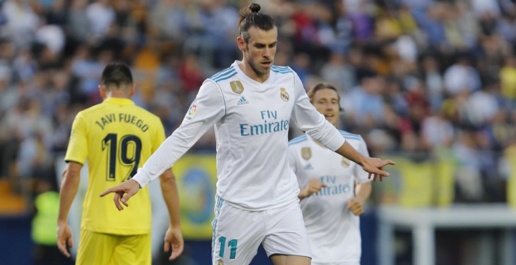 Gareth Bale celebrando su gol al Villarreal