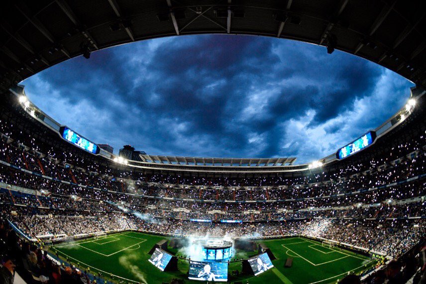 Bernabéu en la celebración de la Decimotercera