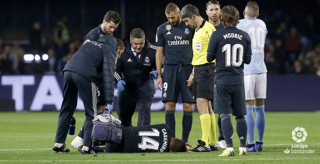 Casemiro, lesión, Celta, Real Madrid