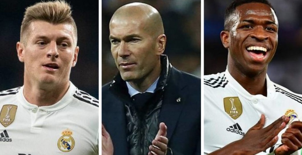 Kroos, Zidane y Vinicius
