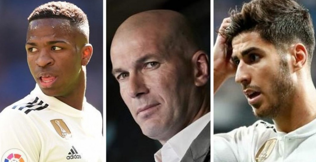 Zidane, Vinicius y Asensio