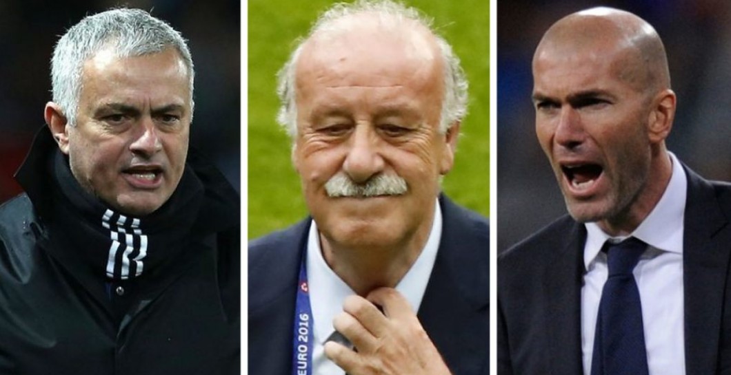 Mourinho, Del Bosque y Zidane