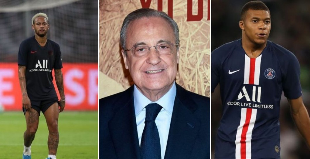 Neymar, Florentino y Mbappé