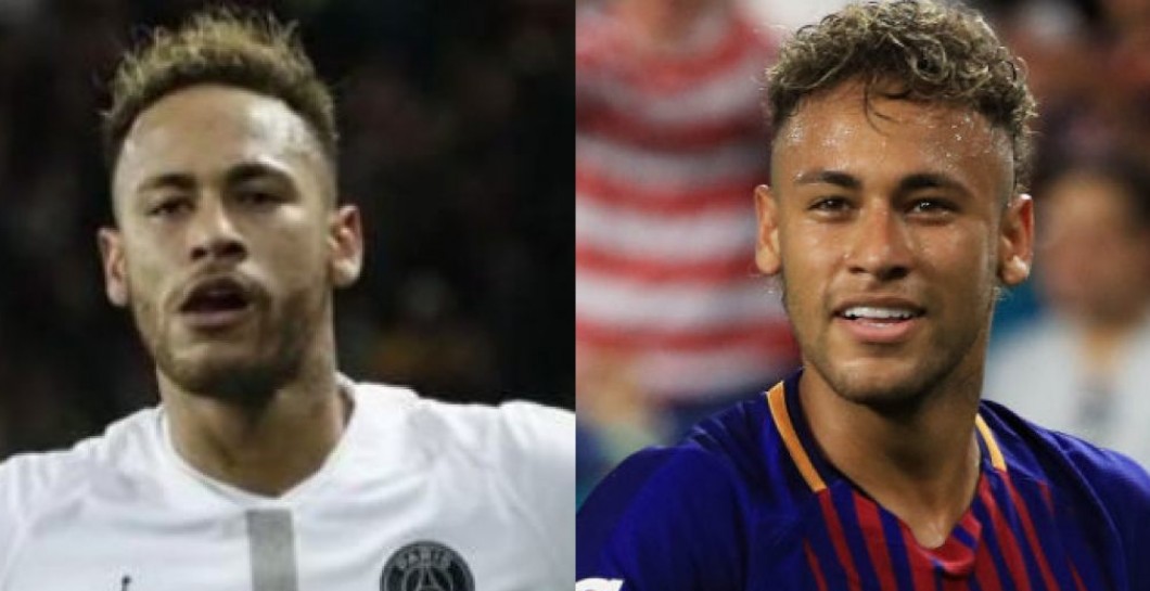 Neymar en el PSG y en el Barcelona