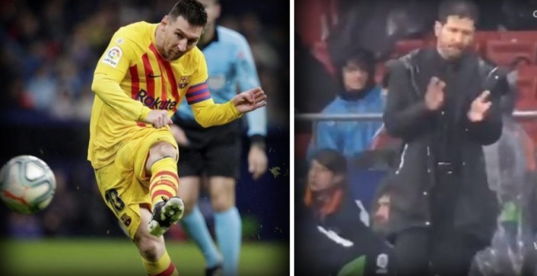 Simeone aplaudió el gol de Messi