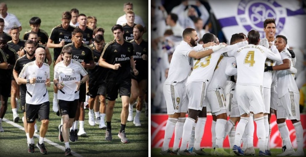 Entrenamiento y Celebración Real Madrid