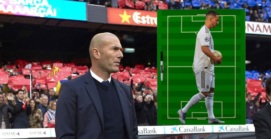 Zidane y esquema de juego en Camp Nou