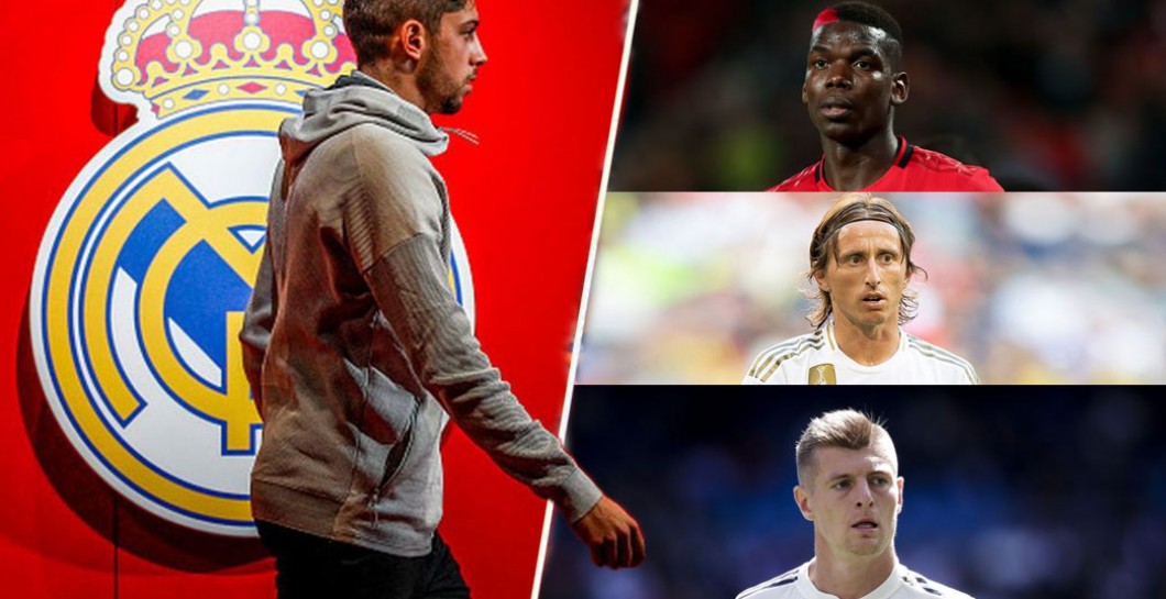 Valverde, Modric, Kroos, Pogba