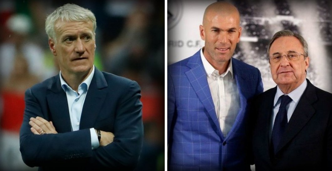Deschamps, Zidane y Florentino