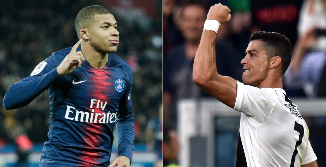 Mbappé y Cristiano 