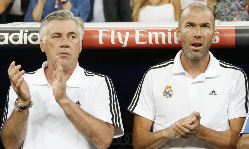 Ancelotti y Zidane  