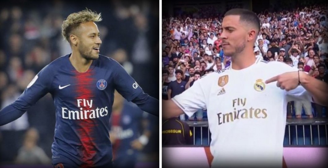 Neymar y Hazard  