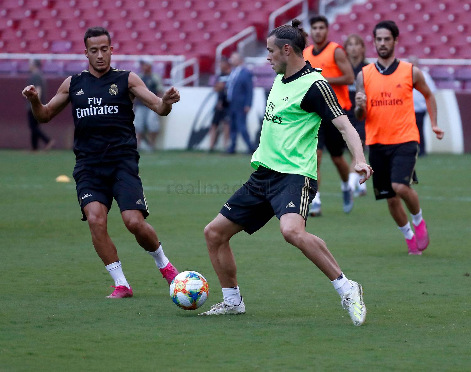 Bale en el entrenamiento de hoy