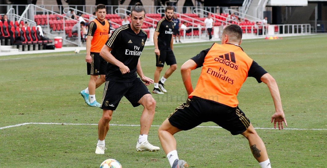 Bale en el entrenamiento de hoy