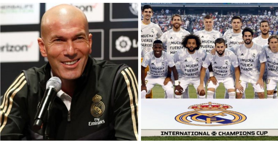 Zidane y la plantilla
